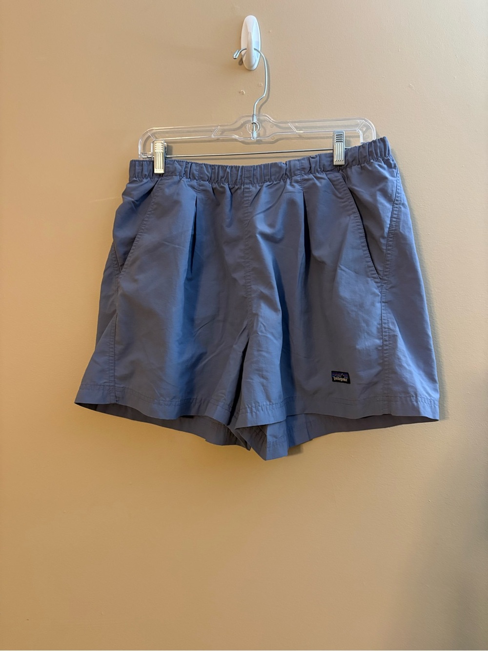 Patagonia Blue Elastic-Waist Outdoor Shorts